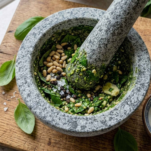 Mortero y Pistilo Granito 300 ml - 13x8 cm