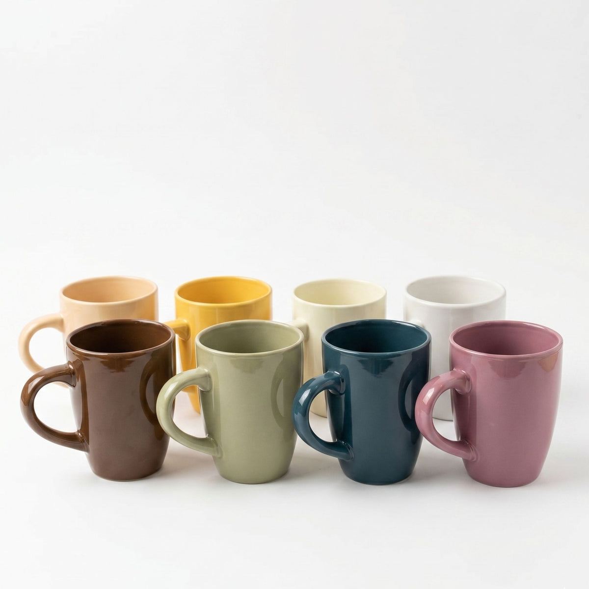 Mug Cerámica 320ml Colores Surtidos — Cuarto Palét 448 unidades