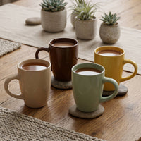 Mug Cerámica 320ml Colores Surtidos — Cuarto Palét 448 unidades
