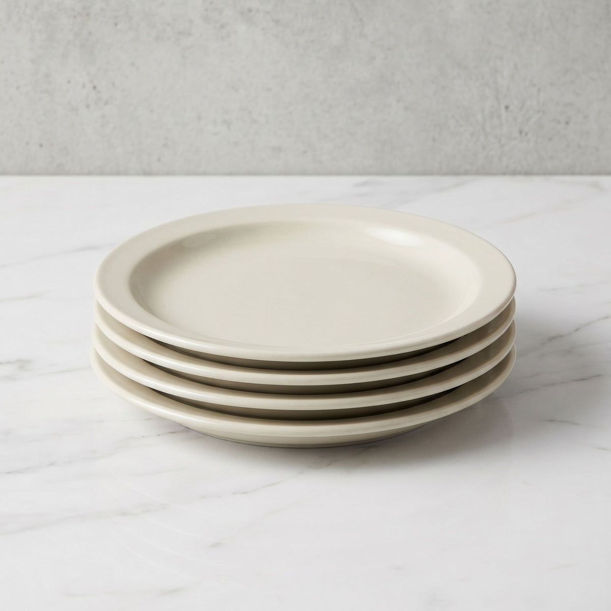 Set 6 Platos de Ensalada Porcelana Windsor 18 cm – Marfil