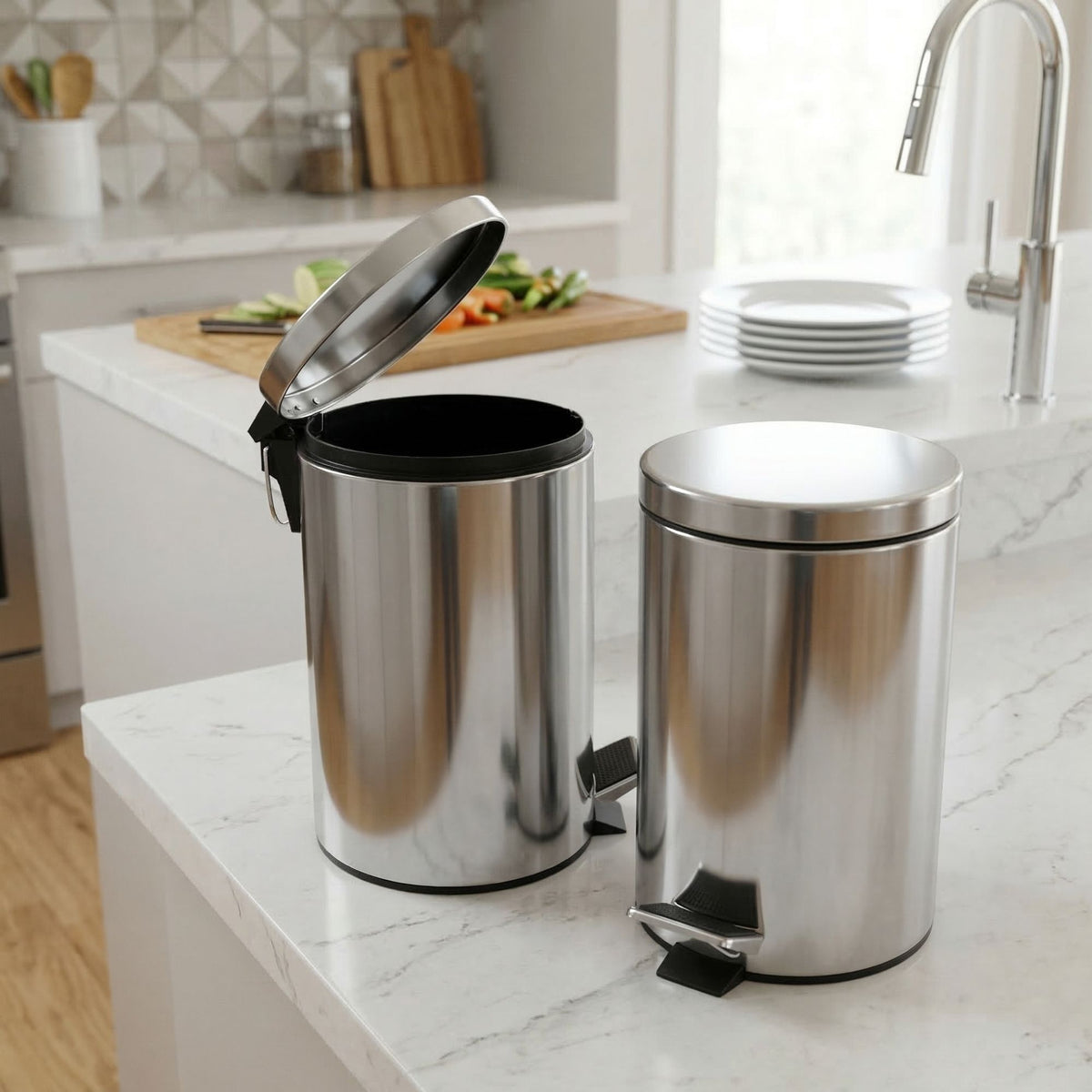 Papelero 5 LT Aluminio