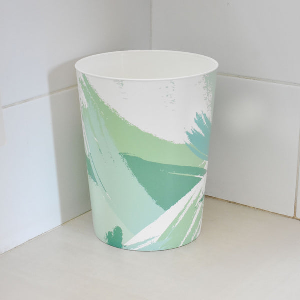 Papelero Sun Blanco verde 6LT - Decoexpress