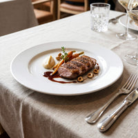 Set 6 Platos Fondos Porcelana Windsor 26 cm – Marfil