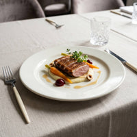 Set 6 Platos Fondos Porcelana Windsor 28 cm – Marfil
