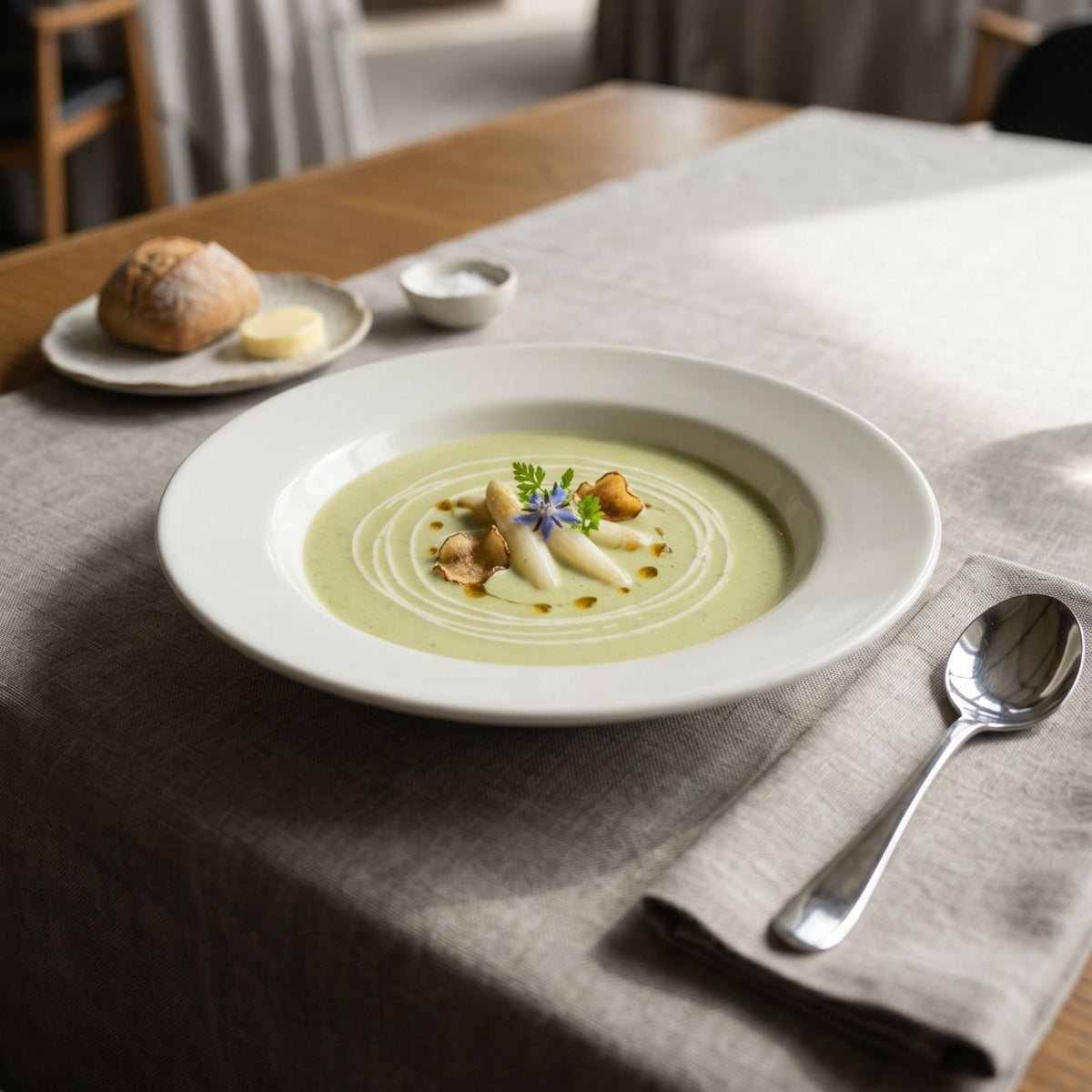 Set 6 Platos Soperos Porcelana Windsor 29.8 cm – Marfil