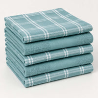 Set 6 Paños de Cocina 100% algodón 50x70 cm - Turquesa 200GR