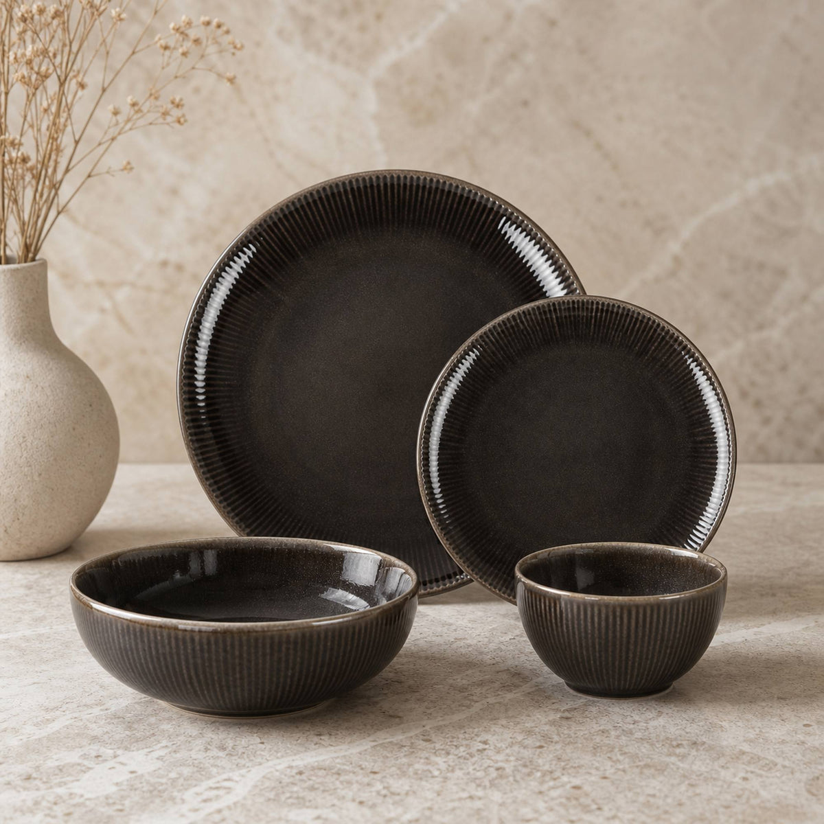 Set Vajilla Salzburgo 24 Piezas Cerámica