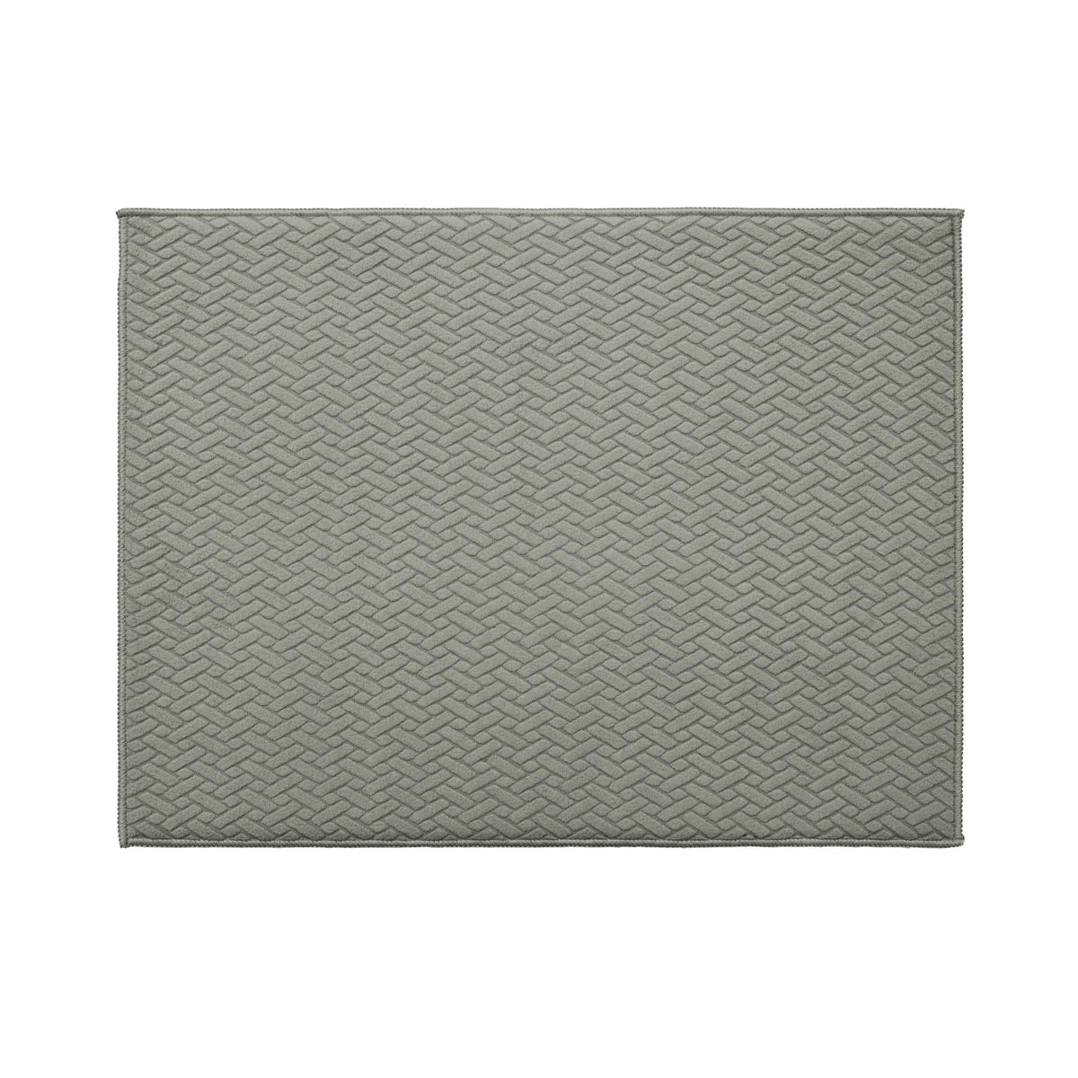 Kit Cocina Absorbente 4 Piezas: 2 Tapete Secaplatos + 2 Paños Algodón — Gris / Verde