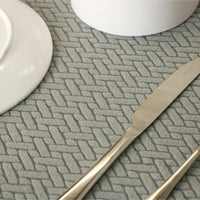 Kit Cocina Absorbente 4 Piezas: 2 Tapete Secaplatos + 2 Paños Algodón — Gris / Verde