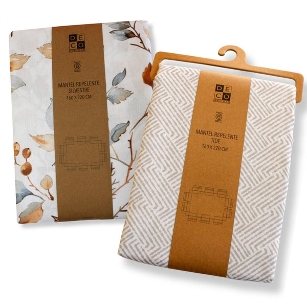 Set 2 Manteles Antimanchas Tide y Silvestre 130x180 cm - Decoexpress