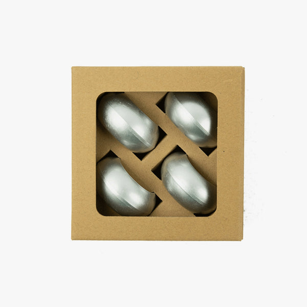 Set 4 Argollas Servilletas Plateado - Decoexpress