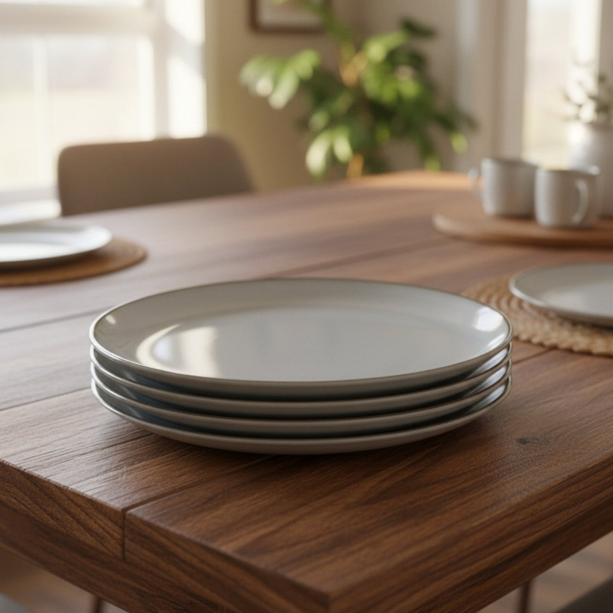 Set 4 Platos de Ensalada Cerámica Copahue 21 cm - Loza granel