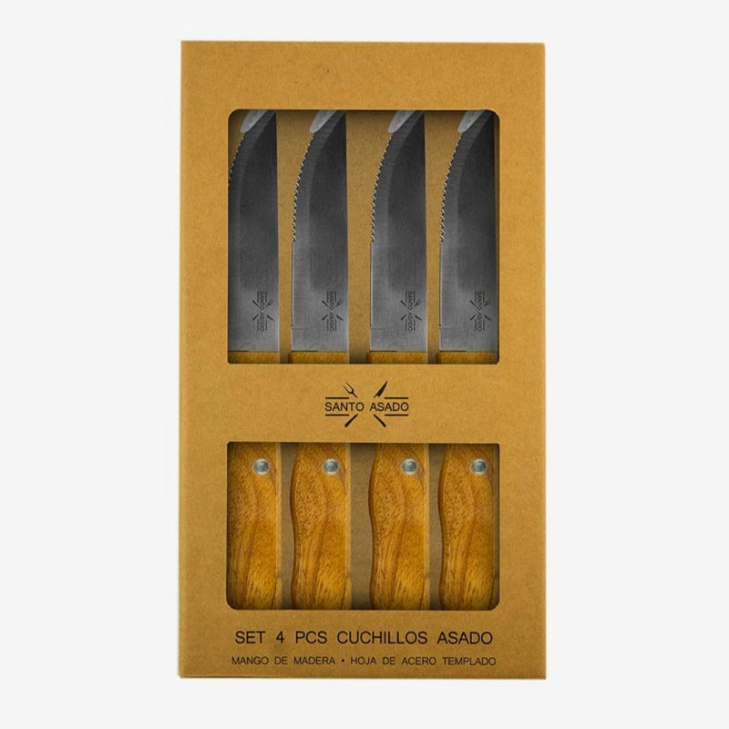 Set 4 Pzs Cuchillos Asado Lyn