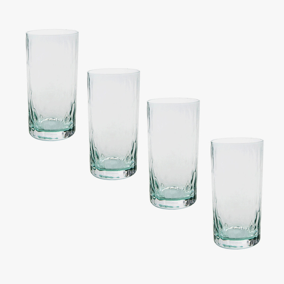 Set 4 Vasos Largos para Mojito - Mawun Verde