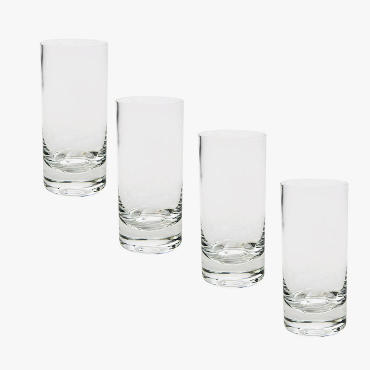 Set 4 Vasos Venecia Alto Transparentes