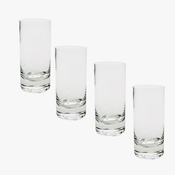 Set 4 Vasos Venecia Alto Transparentes - Decoexpress