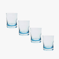 Set 4 Vasos Venecia Azul