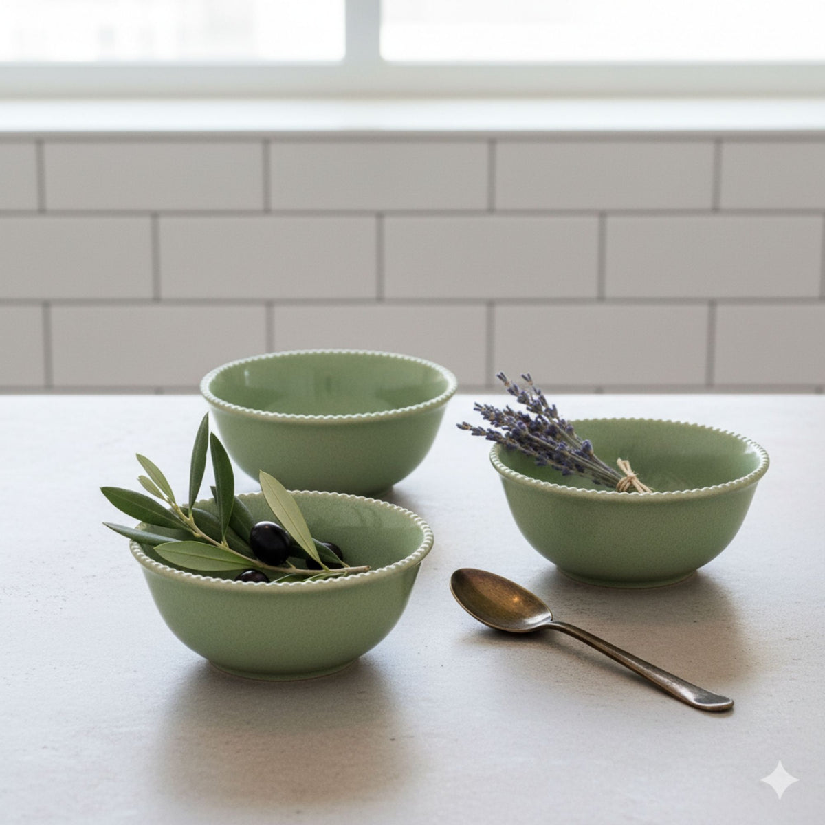 Set 4 Bowls Cerámica Sevilla 16 cm - Loza granel