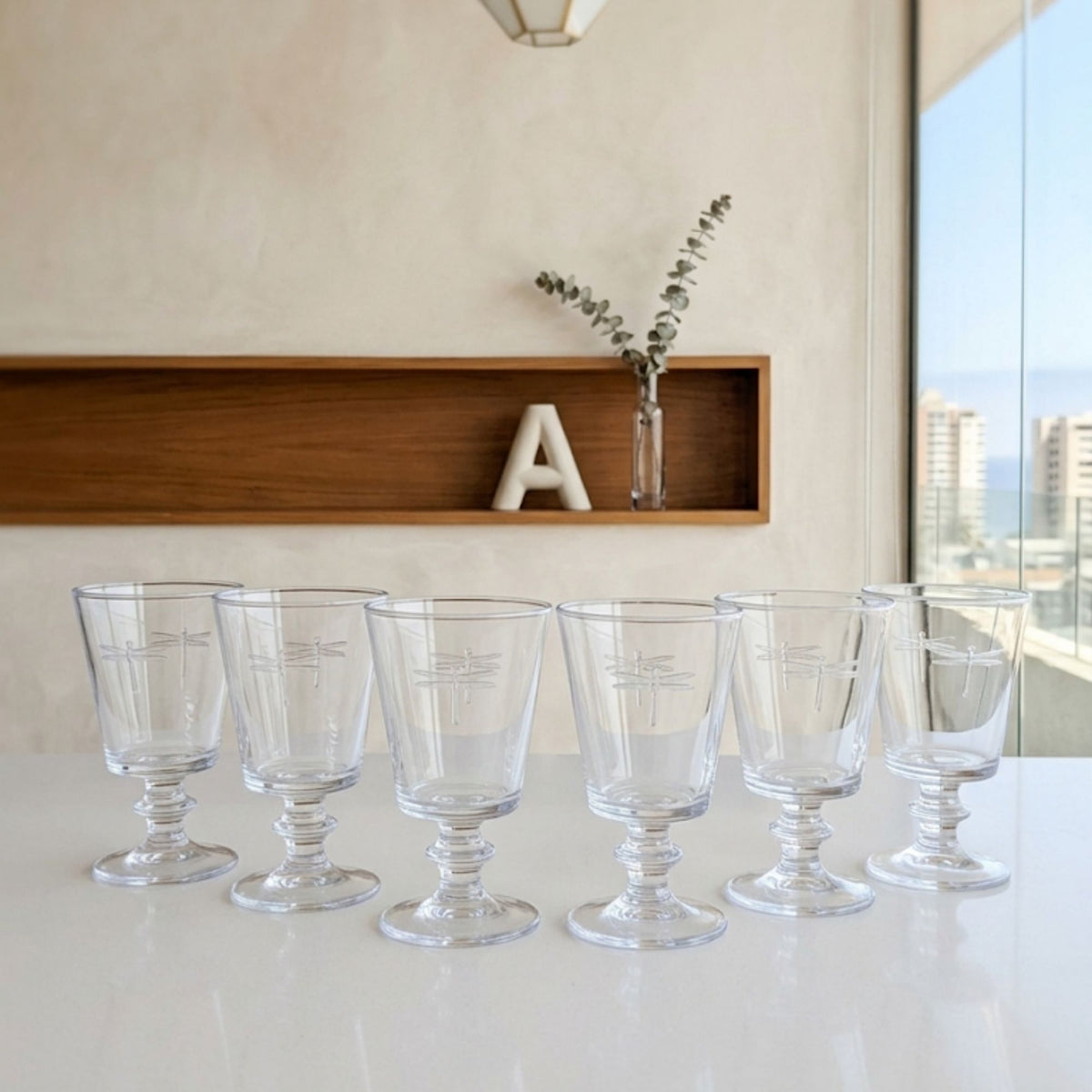Set 6 Copas Libélula 226 ml