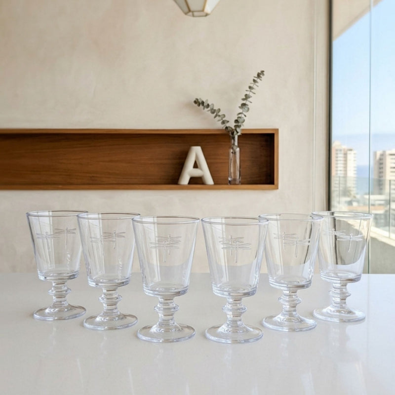 Set 6 Copas Libélula 226 ml
