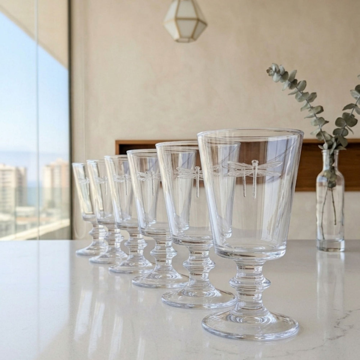 Set 6 Copas Libélula 226 ml