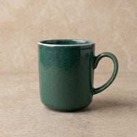 Set 6 Tazas Mug Cerámica Manaos 380 ml — Verde Bosque Esmalte Reactivo