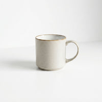 Set 6 Tazas Mug Cerámica Uyuni 500 ml XL — Barril Bicolor Borde Dorado