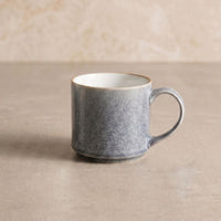 Set 6 Tazas Mug Cerámica Uyuni 500 ml XL — Barril Bicolor Borde Dorado