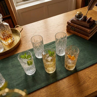 Set 6 Vasos Tallados Alto Highball 360 ml