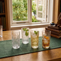 Set 6 Vasos Tallados Alto Highball 360 ml