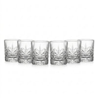Set 6 Vasos Double Old Fashioned Tallados 377 ml