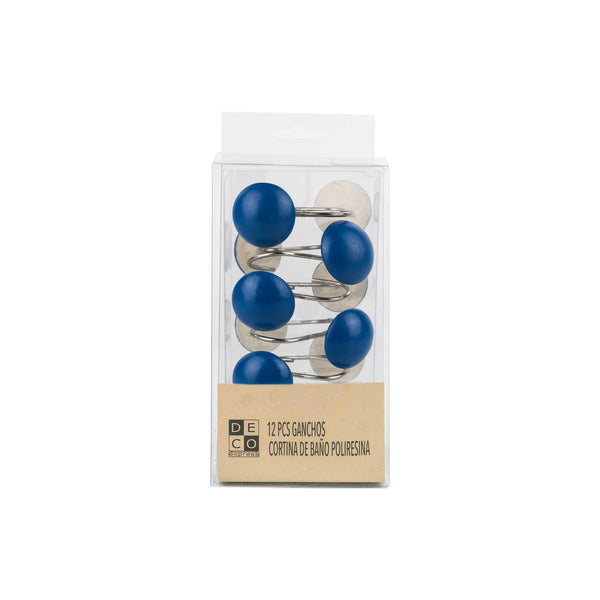 Set Ganchos Poliresina Azul - Decoexpress