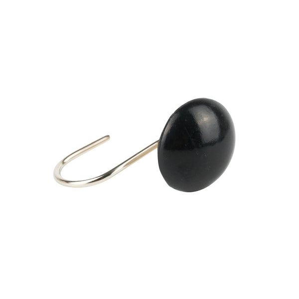 Set Ganchos Poliresina Negro - Decoexpress