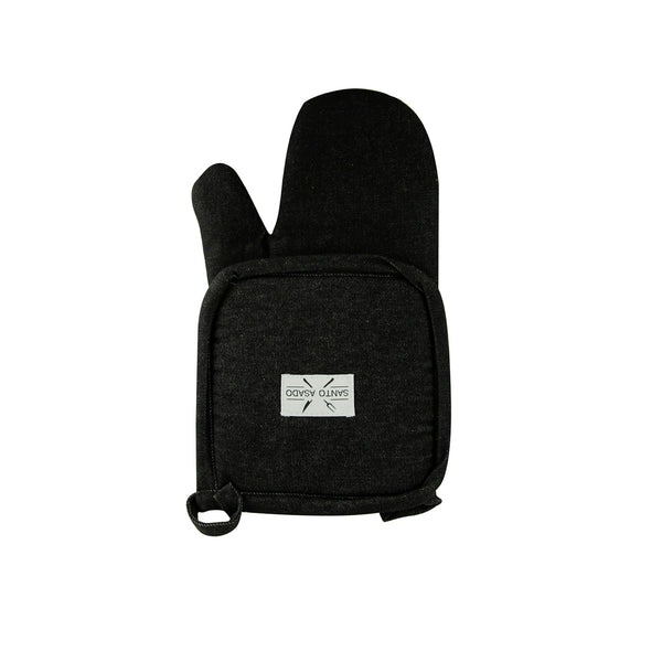 Set Toma Olla Y Guante Negro - Decoexpress