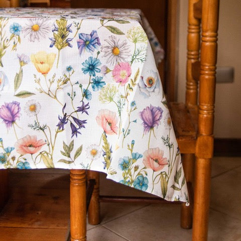 Set 2 Manteles Antimanchas Eucalipto y Primavera 160xx220 cm