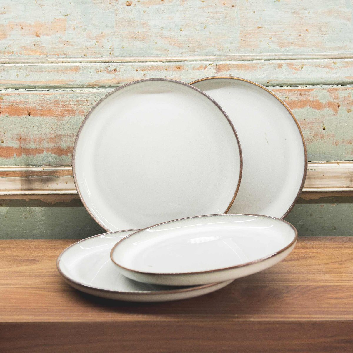 Set 4 Platos de Ensalada Cerámica Copahue 21 cm - Loza granel