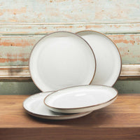 Set 4 Platos de Ensalada Cerámica Copahue 21 cm - Loza granel