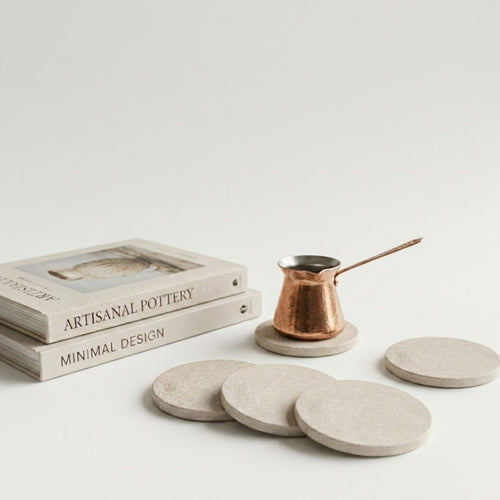 Set 8 Posavasos Piedra - 10cm - Decoexpress