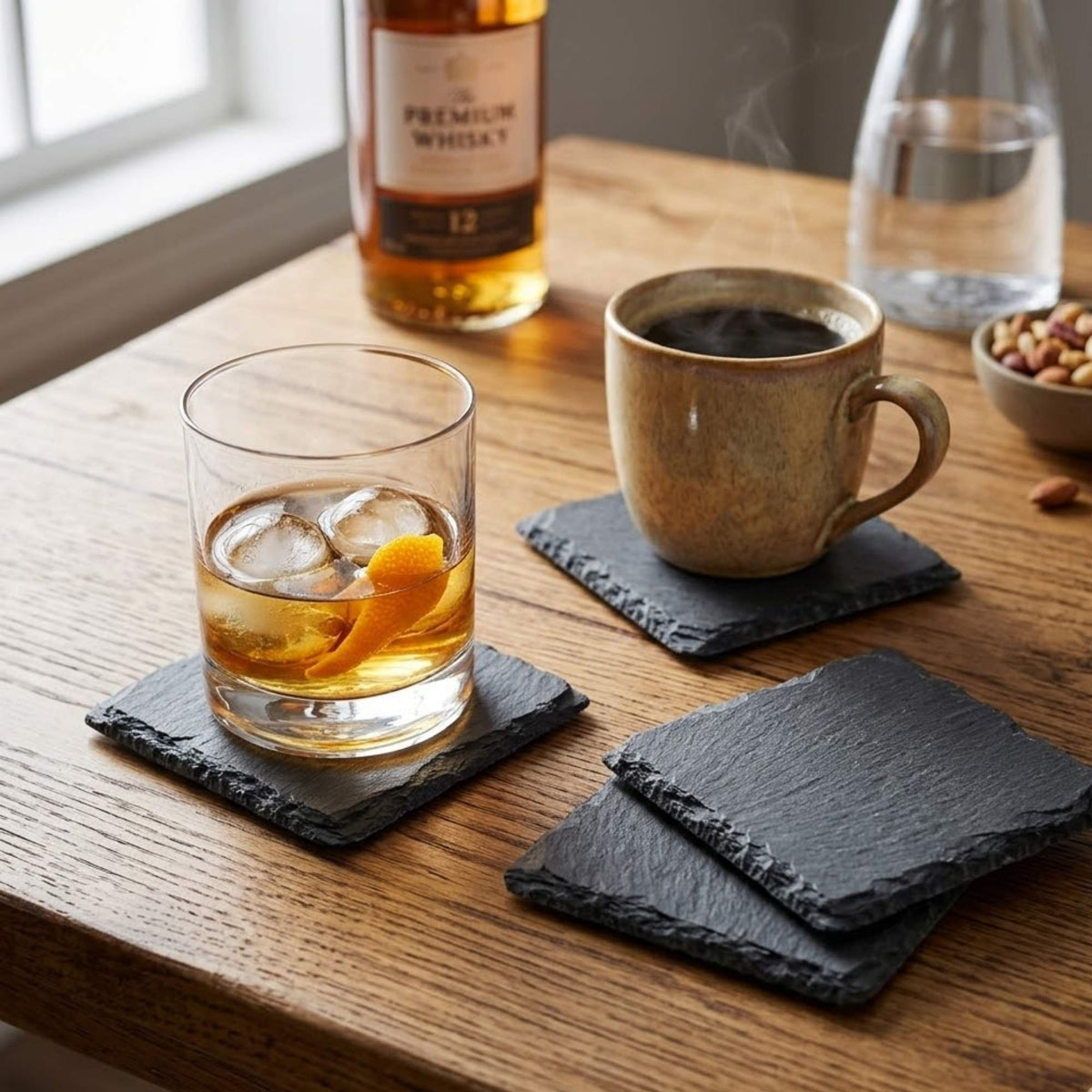 Set 4 Posavasos Pizarra - 10cm