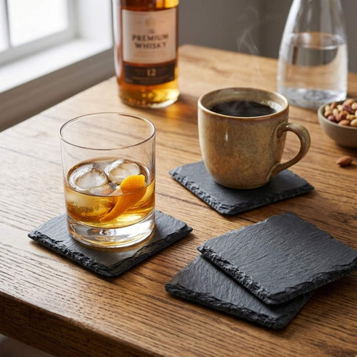 Set 4 Posavasos Pizarra - 10cm