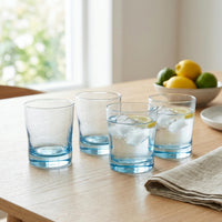 Set 4 Vasos Venecia Azul