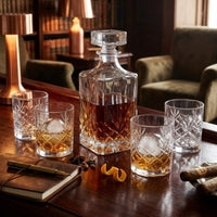 Set Botella 1Lt y 4 Vasos Whisky 325 ml