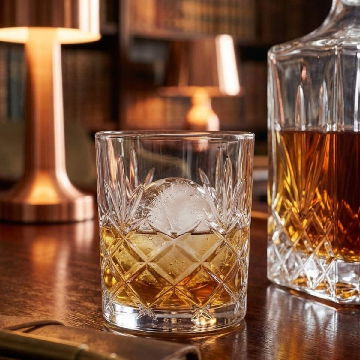 Set Botella 1Lt y 4 Vasos Whisky 325 ml