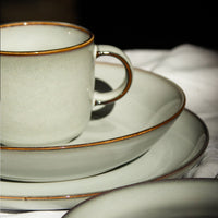Set 4 Bowls Soperos Cerámica Borde Beige - Loza granel