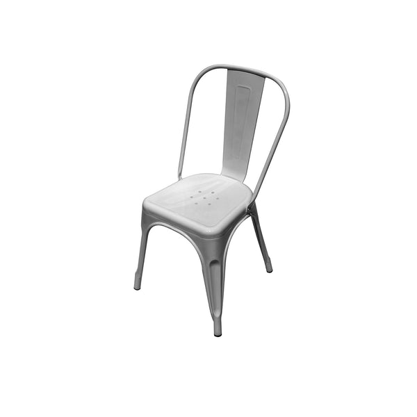 Silla Metálica Tolix Plateada - Decoexpress