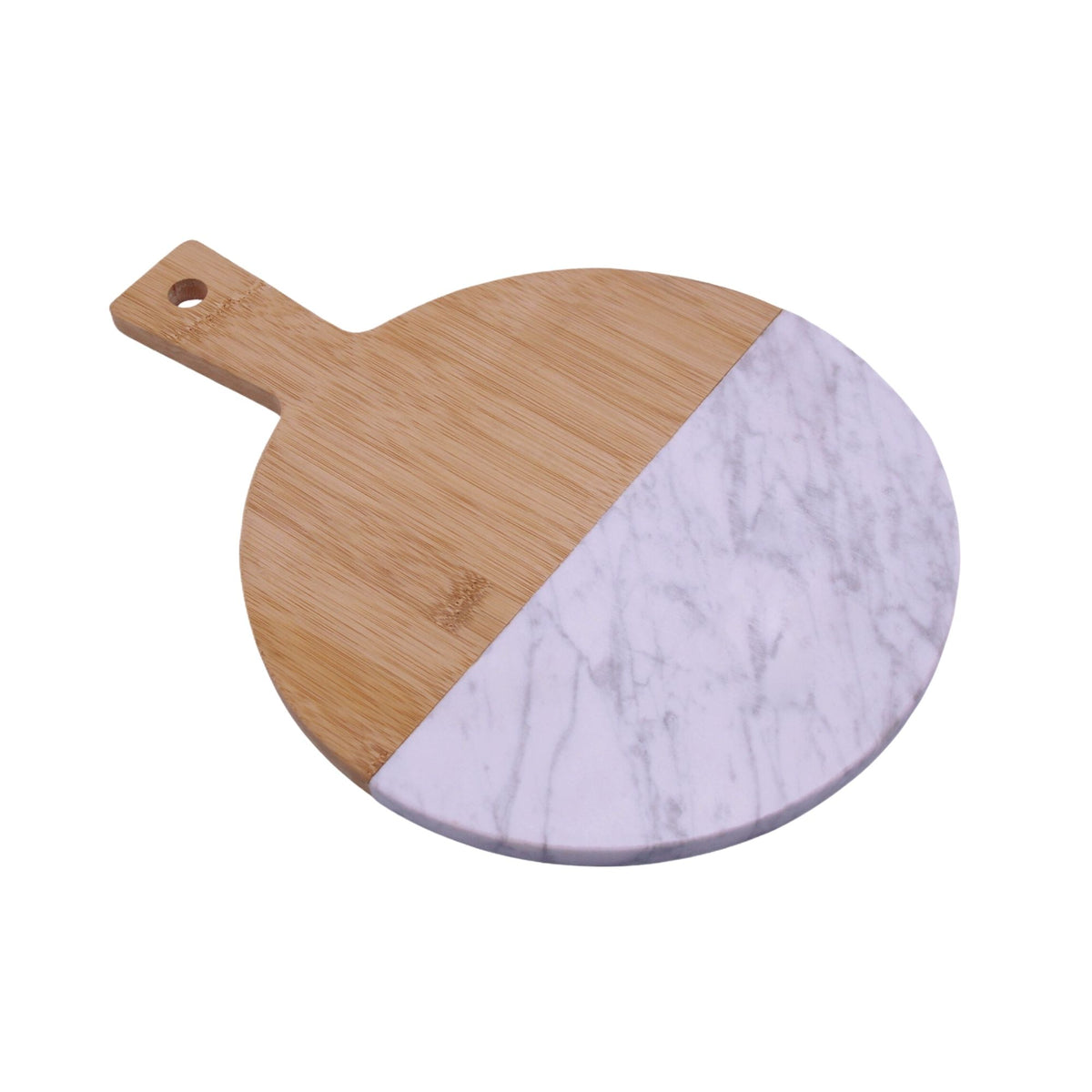 Tabla de Mármol y Bamboo para Servir 33x24 cm