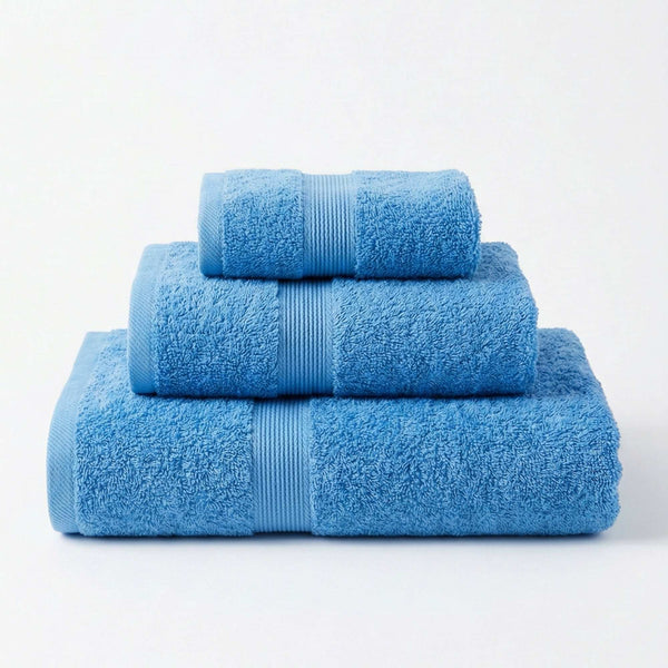 Toalla de mano - 100% Algodon 550grs 45x90cm Ultra absorbente Celeste