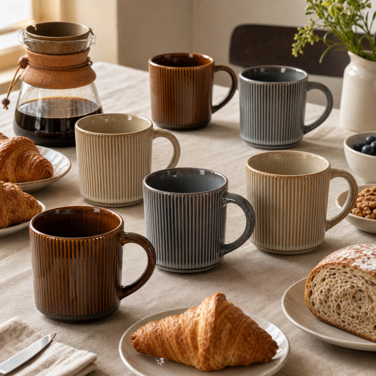 Set 6 Mug Vik 350 ml Cerámica