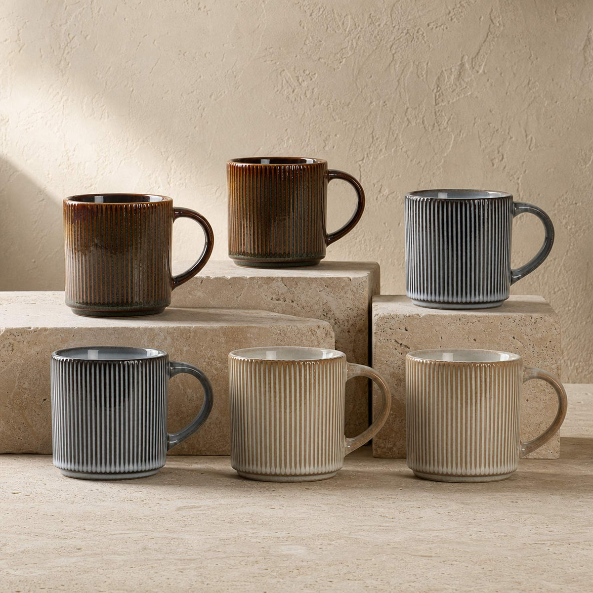 Set 6 Mug Vik 350 ml Cerámica