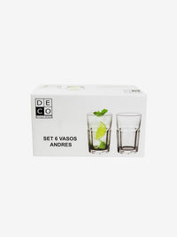 Set 6 Vasos Andres 300 Ml